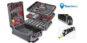 Набор инструментов KomfortMax из 187 предметов в алюминиевом кейсе, а 